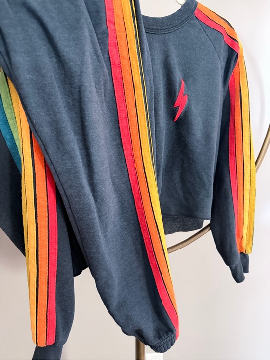 Aviator Nation Other - Aviator Nation Set- XS Dark Blue with Rainbow Stripe Details